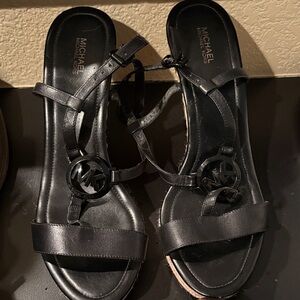 Michael Kors Black Strappy Sandals